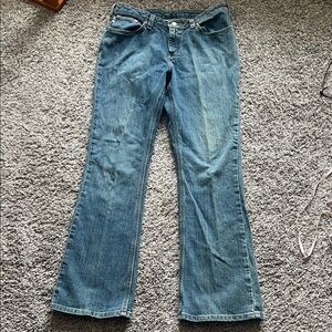 Carhartt Women's Flare Blue Jeans traditional fit 12 x 32